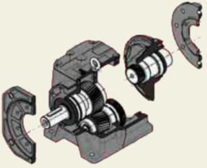 Двухступенчатый мотор-редуктор MRD